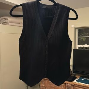 AllSaints Cruz Waistcoat Vest - Black Size M / Medium